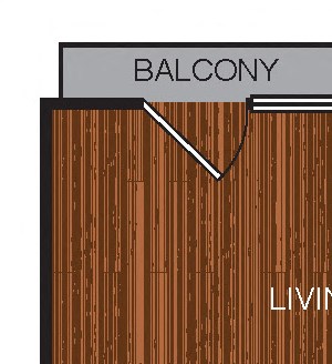 A6 Floor Plan A6 Floor Plan at Berkshire Riverview, Austin, TX, 78741
